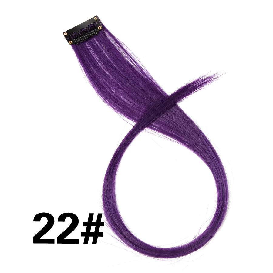 Clip In Hair Tinsel Fairy Hair Extensions Tinsel Glitter Colorful Clip On In Hair Extensions For Woman Girls Hair Accessories