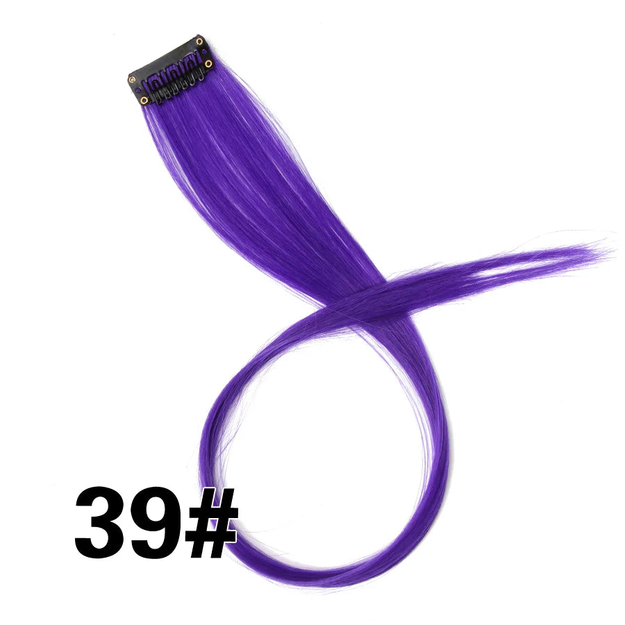 Clip In Hair Tinsel Fairy Hair Extensions Tinsel Glitter Colorful Clip On In Hair Extensions For Woman Girls Hair Accessories