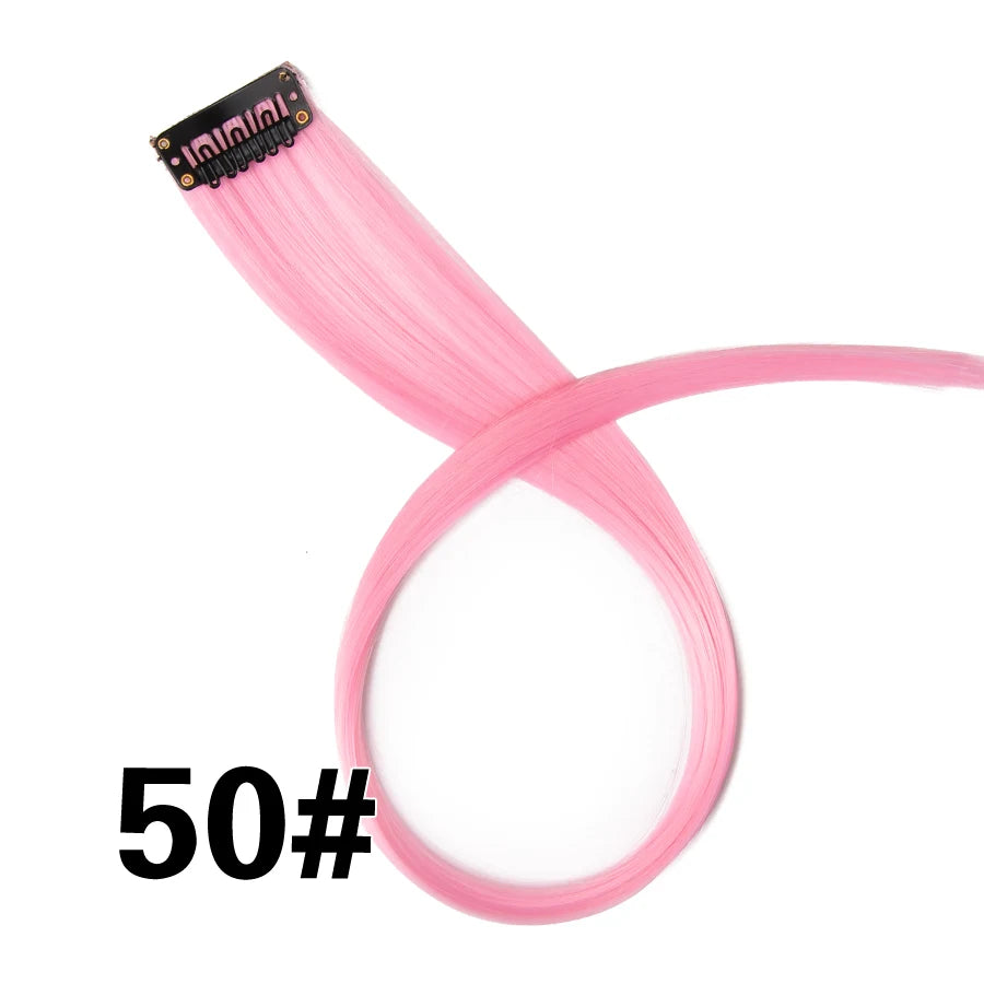Clip In Hair Tinsel Fairy Hair Extensions Tinsel Glitter Colorful Clip On In Hair Extensions For Woman Girls Hair Accessories