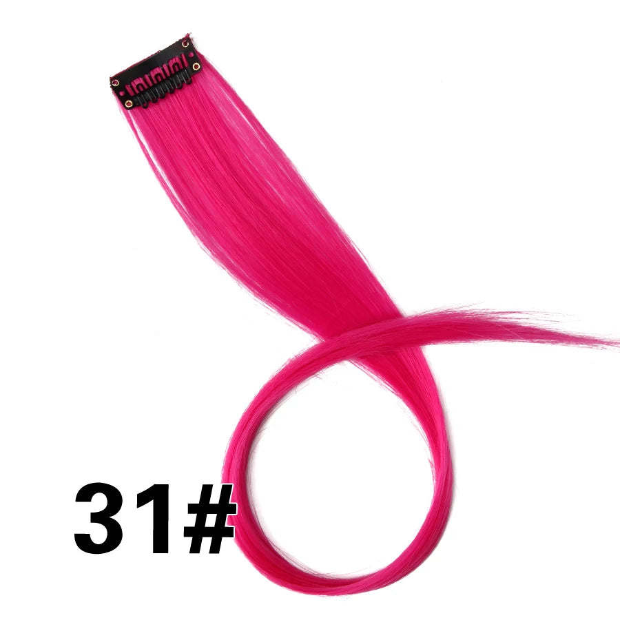 Clip In Hair Tinsel Fairy Hair Extensions Tinsel Glitter Colorful Clip On In Hair Extensions For Woman Girls Hair Accessories