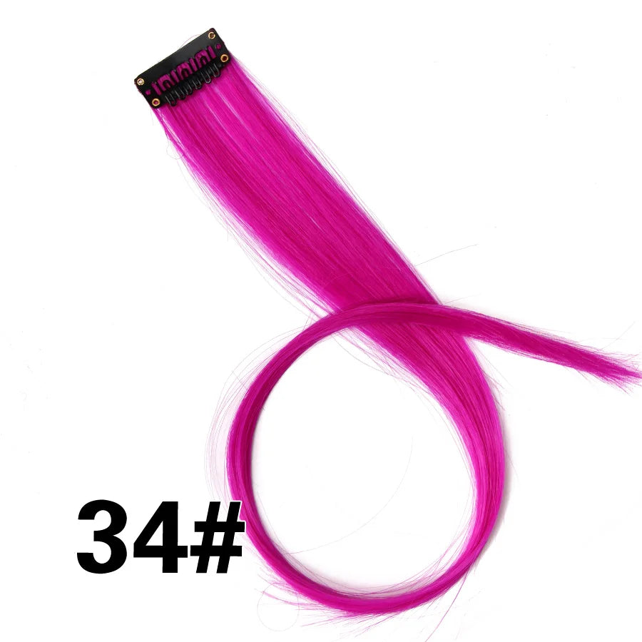 Clip In Hair Tinsel Fairy Hair Extensions Tinsel Glitter Colorful Clip On In Hair Extensions For Woman Girls Hair Accessories