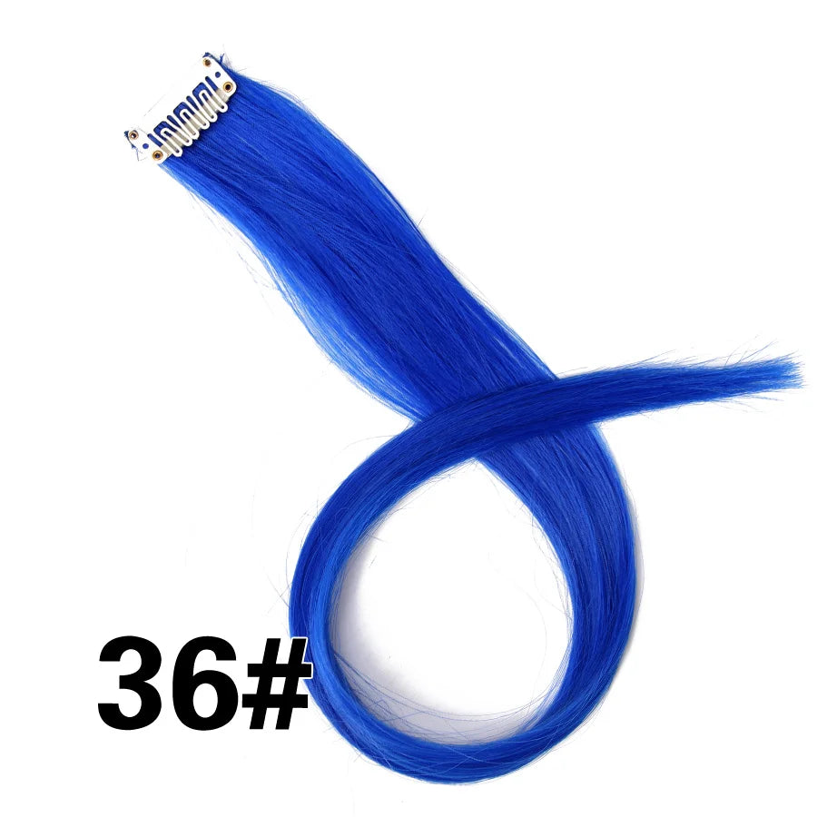 Clip In Hair Tinsel Fairy Hair Extensions Tinsel Glitter Colorful Clip On In Hair Extensions For Woman Girls Hair Accessories