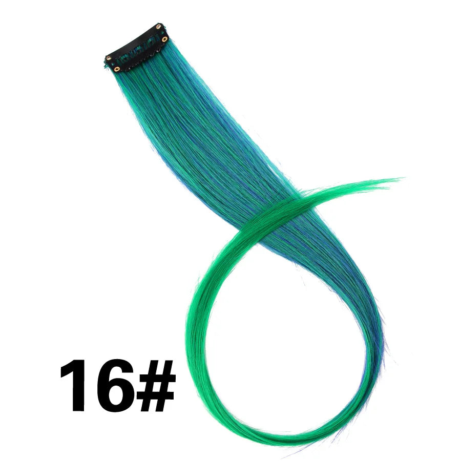 Clip In Hair Tinsel Fairy Hair Extensions Tinsel Glitter Colorful Clip On In Hair Extensions For Woman Girls Hair Accessories