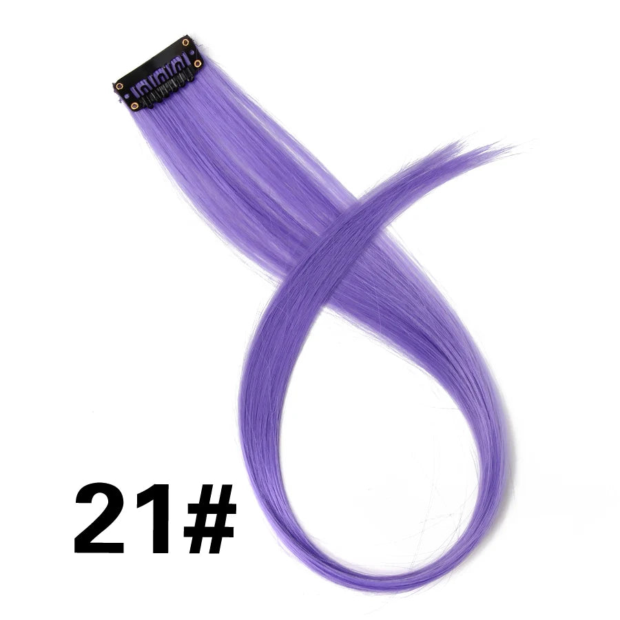 Clip In Hair Tinsel Fairy Hair Extensions Tinsel Glitter Colorful Clip On In Hair Extensions For Woman Girls Hair Accessories
