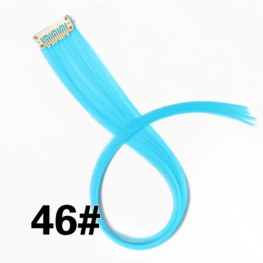 Clip In Hair Tinsel Fairy Hair Extensions Tinsel Glitter Colorful Clip On In Hair Extensions For Woman Girls Hair Accessories