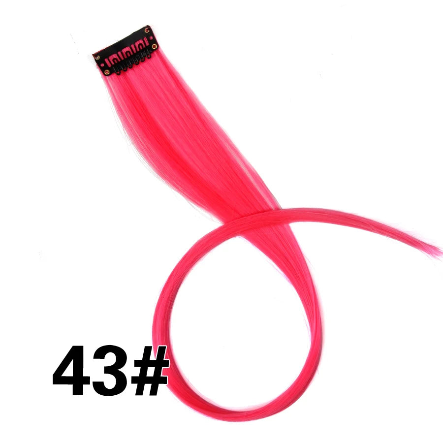 Clip In Hair Tinsel Fairy Hair Extensions Tinsel Glitter Colorful Clip On In Hair Extensions For Woman Girls Hair Accessories