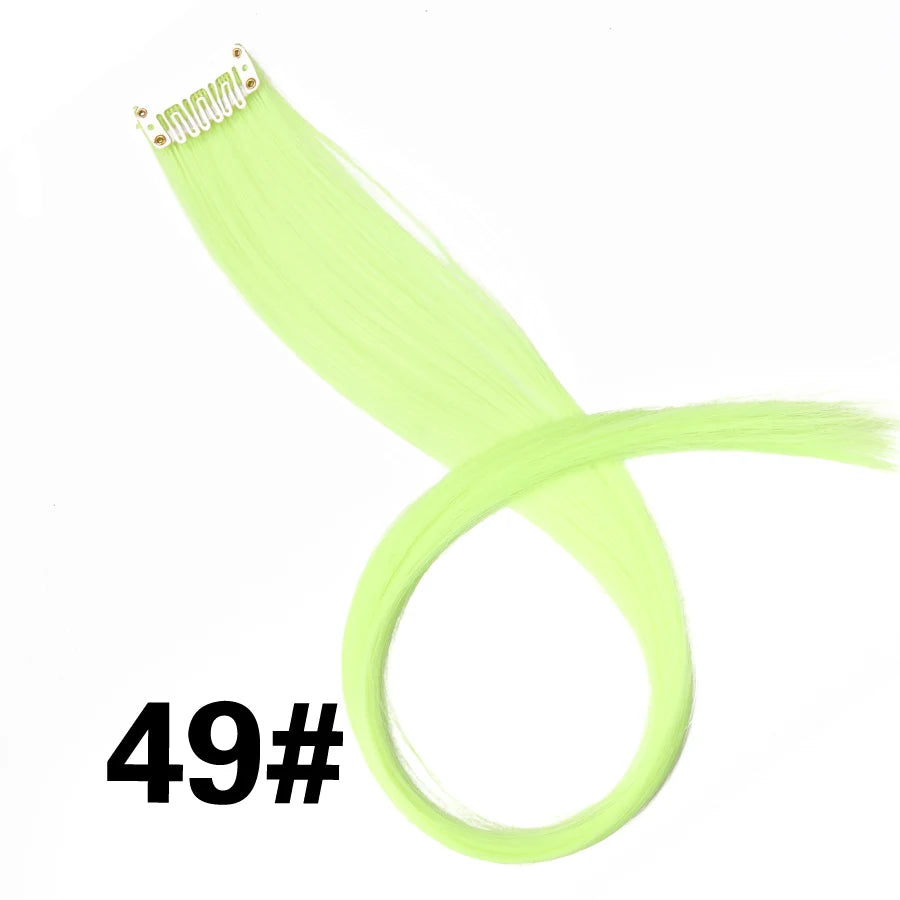 Clip In Hair Tinsel Fairy Hair Extensions Tinsel Glitter Colorful Clip On In Hair Extensions For Woman Girls Hair Accessories