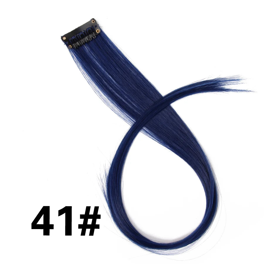 Clip In Hair Tinsel Fairy Hair Extensions Tinsel Glitter Colorful Clip On In Hair Extensions For Woman Girls Hair Accessories