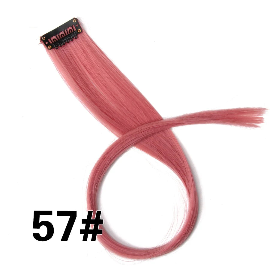 Clip In Hair Tinsel Fairy Hair Extensions Tinsel Glitter Colorful Clip On In Hair Extensions For Woman Girls Hair Accessories