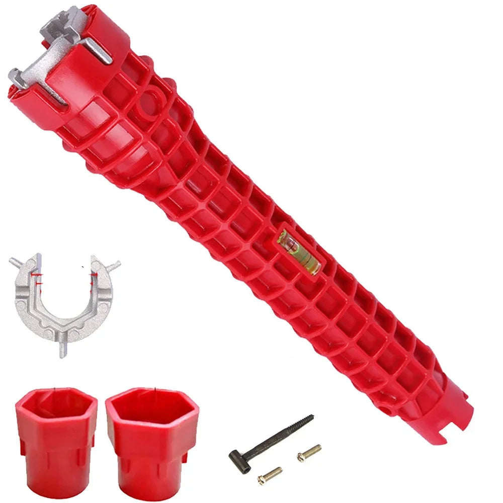 5/6/7/8 In 1 Multi-function Plumber Key Flume Sink Wrench Pipe Maintenance Household Plumbing Tool Sets for Bathroom Kitchen