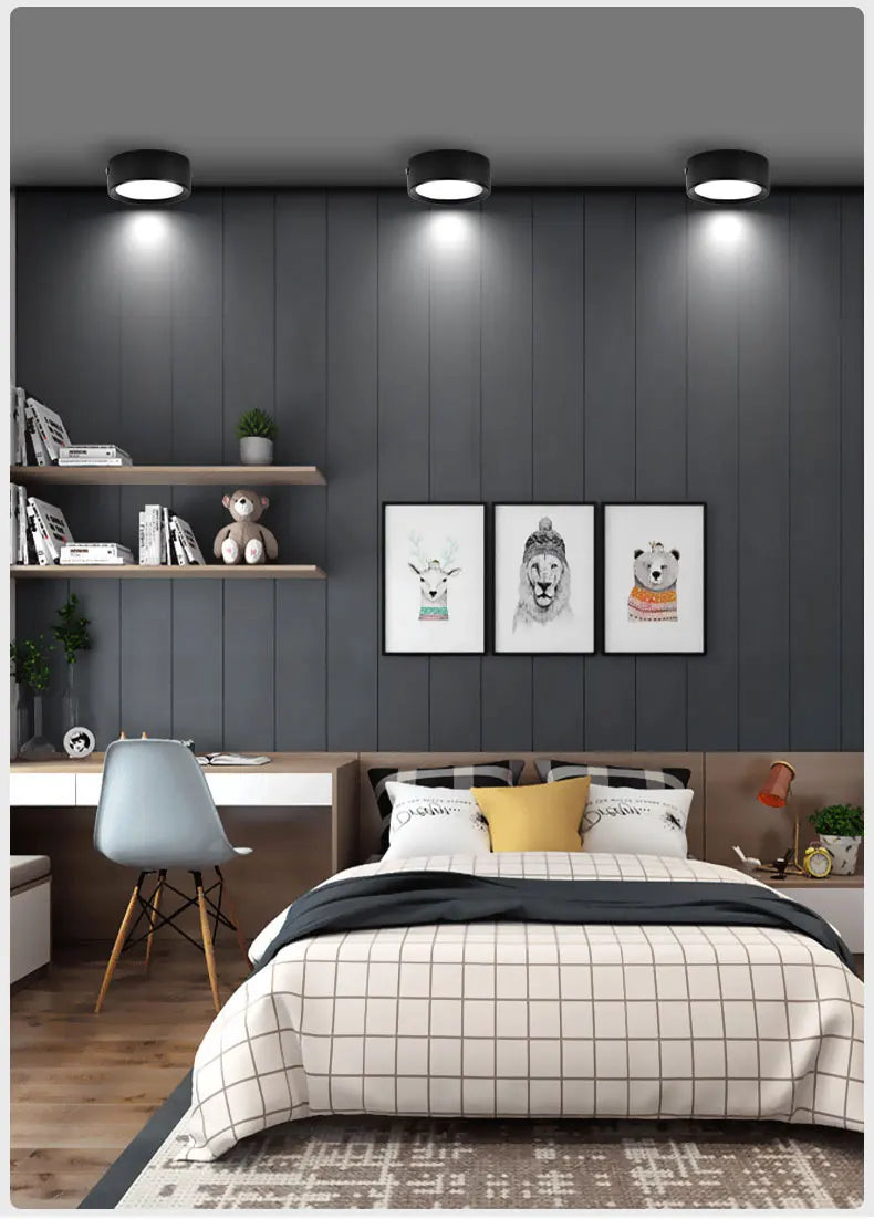 LED Downlight Modern Ceiling Lamp Surface Mounted Spot Led 3W 5W 7W 9W 12W 15W 18W Ultra Thin Bedroom Living Room Lighting 220V