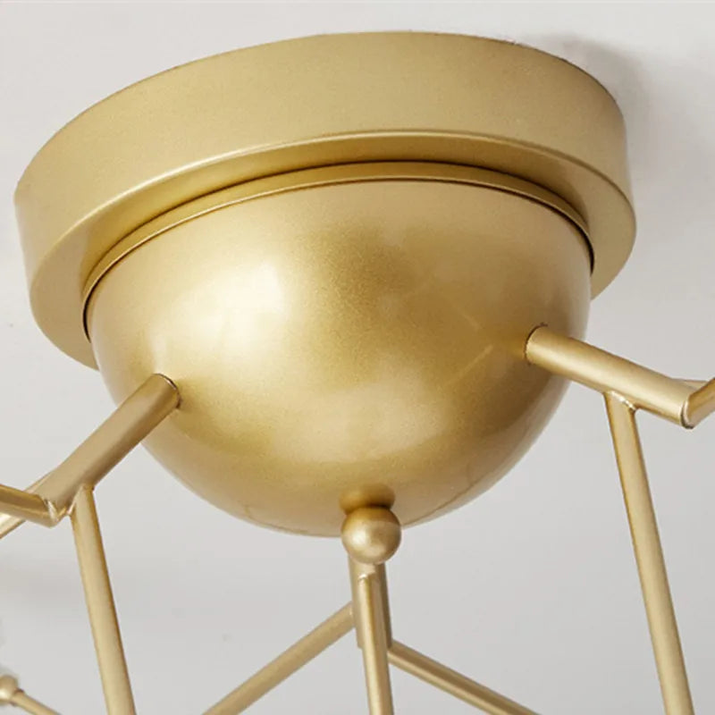 LED tree branch chandelier Firefly art deco lamp Hanging flower chandelier for Living room designer round chandelier lighting