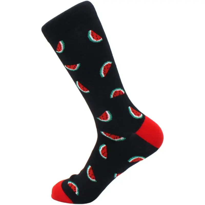 Men's hip hop harajuku socks polka dot alien skateboard checkered animal medium cut funny socks