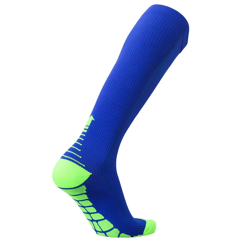 Unisex Compression Socks 30 Mmhg Sport Socks Soccer Football Socks Arrow Pattern Thigh Tube Socks Outdoor Running Fitness Socks