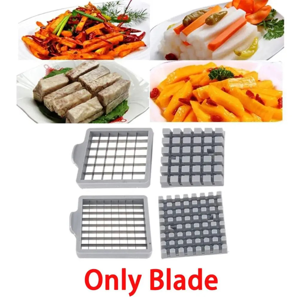 Silver 64 Hole 36 Hole Potato Slicer High Quality PP French Fries Slicer Blade Vegetable Shredder Meat Chopper Blade