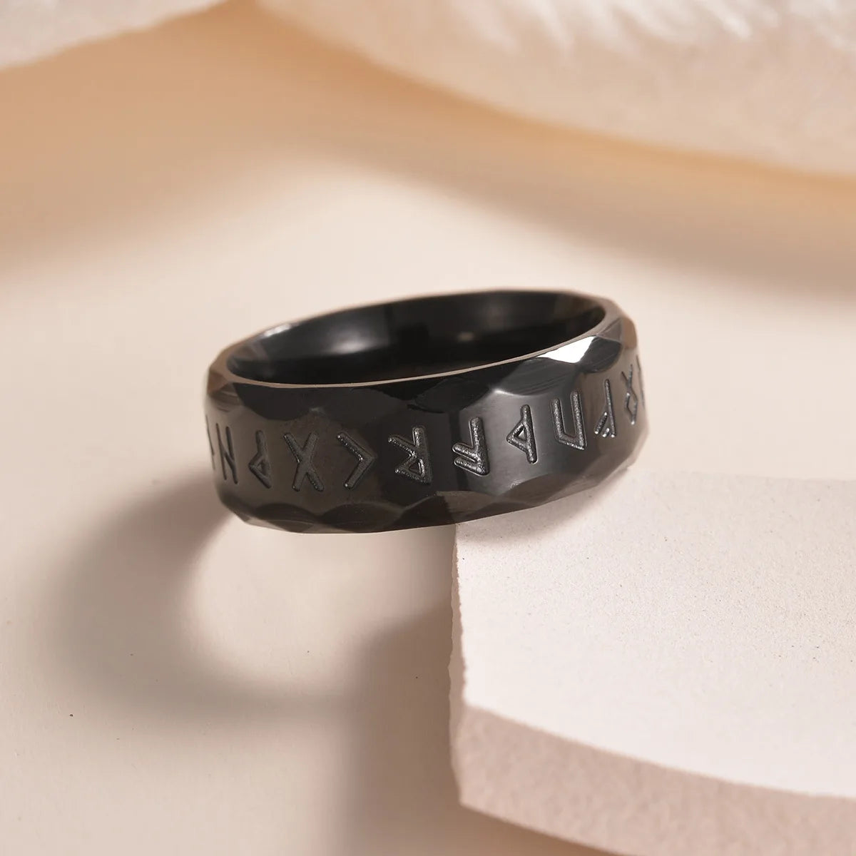 Fashion Nordic Viking Rune Ring for Men Women Simple Amulet 316L Stainless Steel Vintage Viking Rings Jewelry Gift Wholesale
