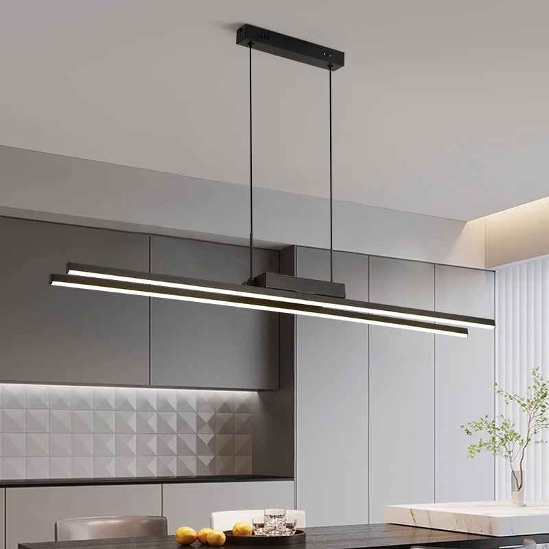 Nordic Pendent Light Double Lumens Chandelier LED Hanging Lamp for Dining Room Bedroom Living Room Home Decorative Lighting