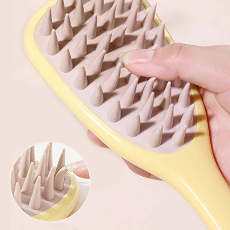 Long Handle Shampoo Brush Silicone Scalp Massage Comb Hair Washing Brush Head Massager Bath Brush Body Scrubber Hair Accessories