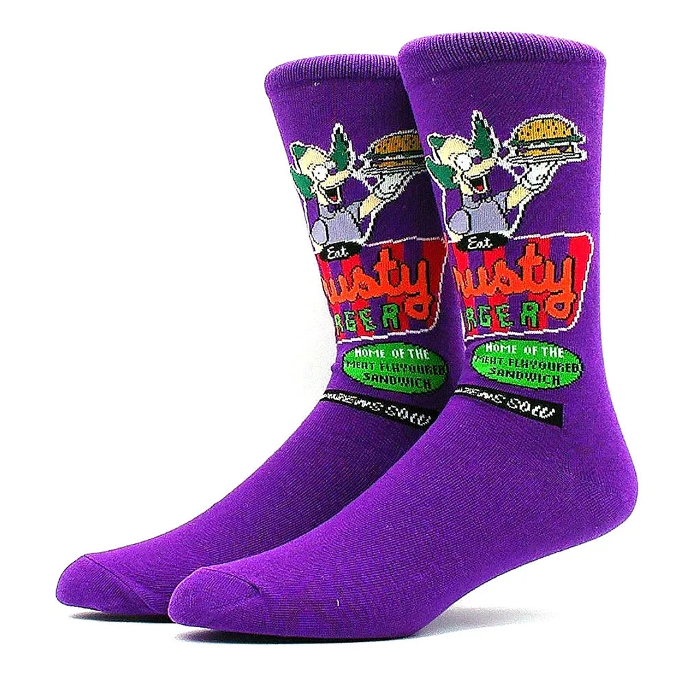 2023 Funny Socks Hot Selling High Quality Anime Socks Men's Women's Funny Socks Personality Fashion Men's Socks Cartoon Socks