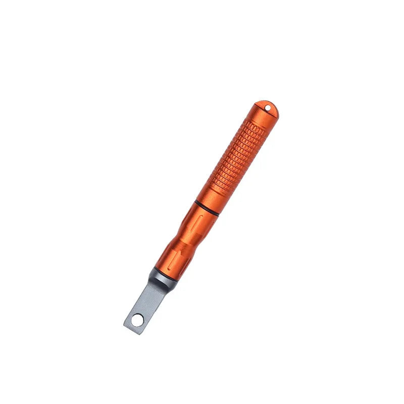 Outdoor survival flint umbrella rope set, wooden handle magnesium rod multifunctional scraper, outdoor camping fire tool