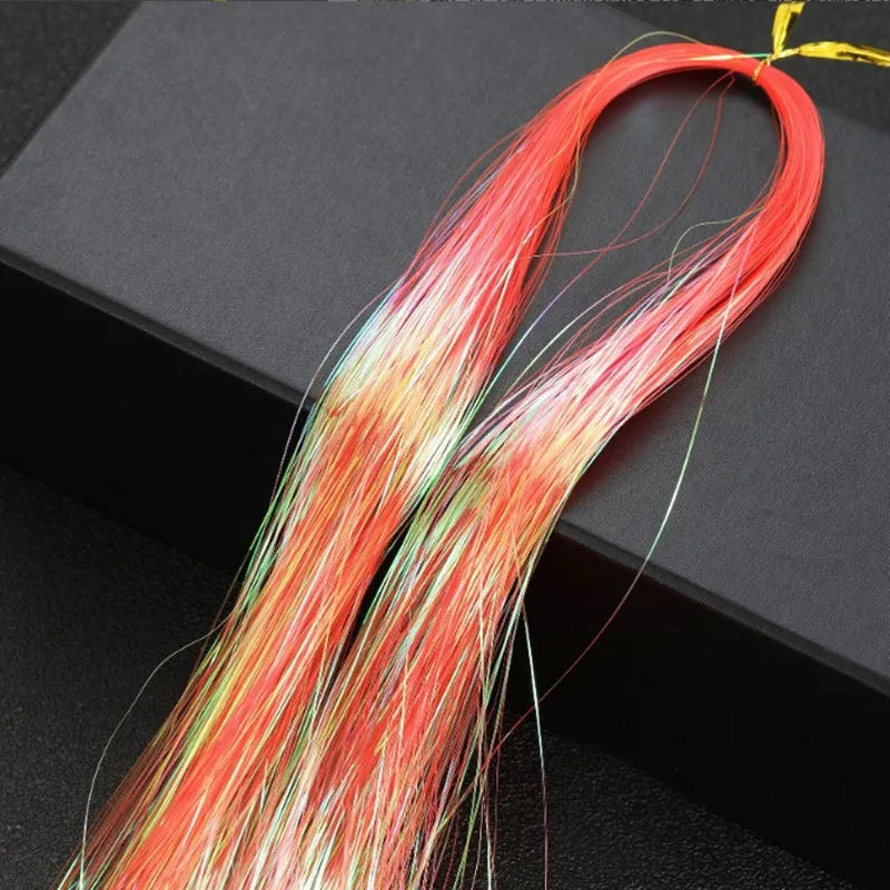 Hair Tinsel Glitter Braids High Temperature Fiber Bling Women's Tinsel Hair Strands In Braiders French Twist Hair Accessories