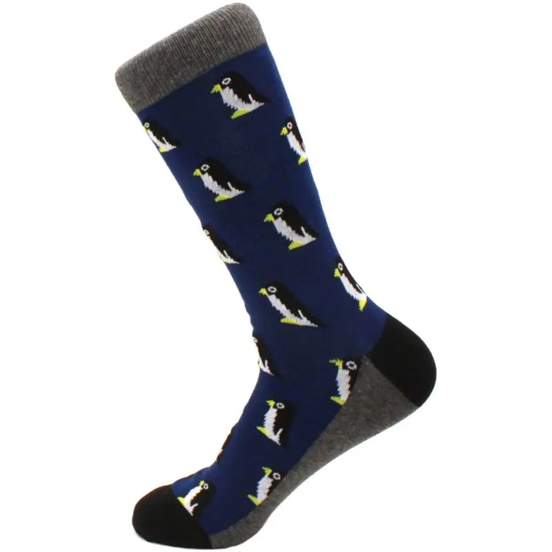 Men's hip hop harajuku socks polka dot alien skateboard checkered animal medium cut funny socks