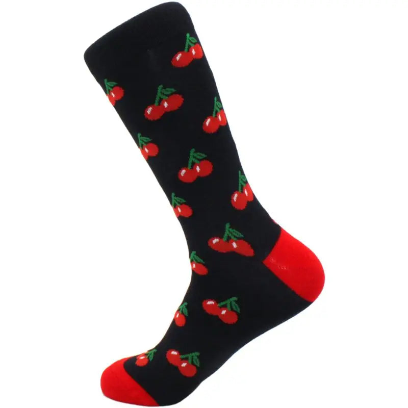 Men's hip hop harajuku socks polka dot alien skateboard checkered animal medium cut funny socks