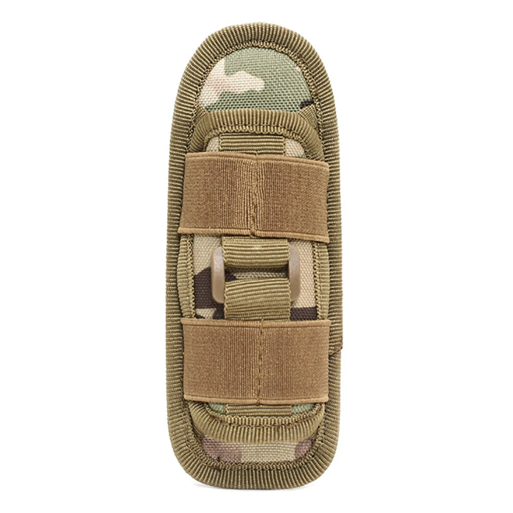 Tactical Flashlight Pouch Holster Molle Torch Holder Carry Case EDC Tool Waist Bag Outdoor Sport Camping Hunting Accessories