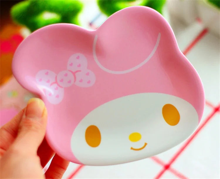 Animal Cartoon Cute Children'S Imitation Ceramic Tableware Cake Snacks Dry Fruit Plates Small Dishes Dishes Kitchen Utensils