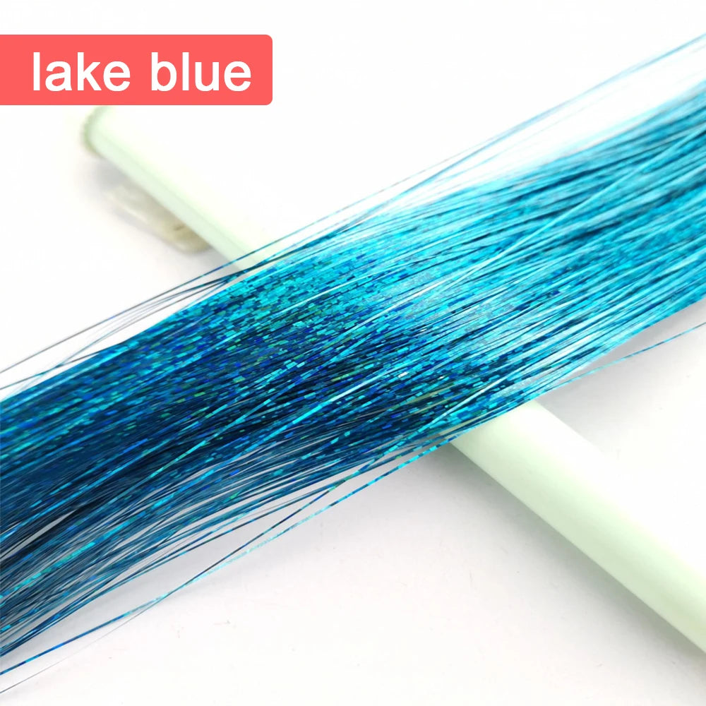 Tinsel Hair Extension 36 Inch Sparkle Glitter Tinsel Hair Rainbow Colored Synthetic Crochet Hair Extensions Hair Accessories
