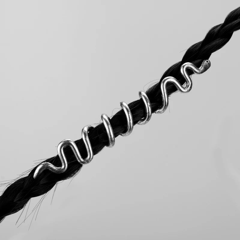 Viking Spiral Charms Beads for Hair Braids for Beard Hair Beads Jewelry Vintage Women Girl Hairpin Hair Clips Accessories-15