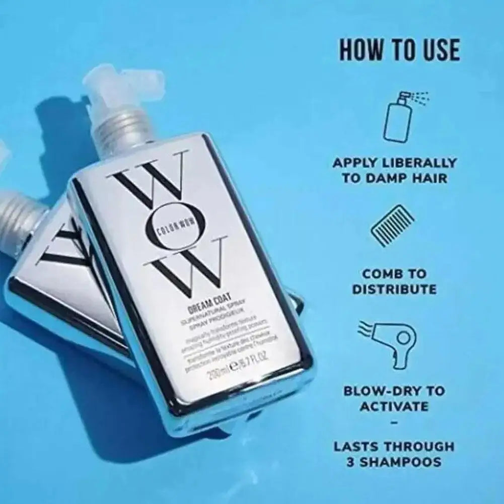 WOW Anti-Moisture Hair Spray For Extremely Frizzy Hair Softening Shampoo Glazed Smoothing Conditioner Moisturising Hair Care