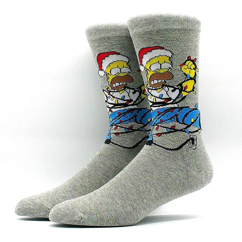 2023 Funny Socks Hot Selling High Quality Anime Socks Men's Women's Funny Socks Personality Fashion Men's Socks Cartoon Socks