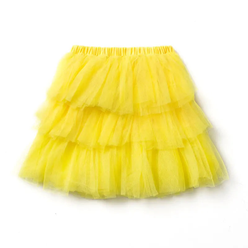 0-6Year Baby Girl Clothing Dance Skirts Solid Gauze Children Kids Mini Casual Tutu Skirts