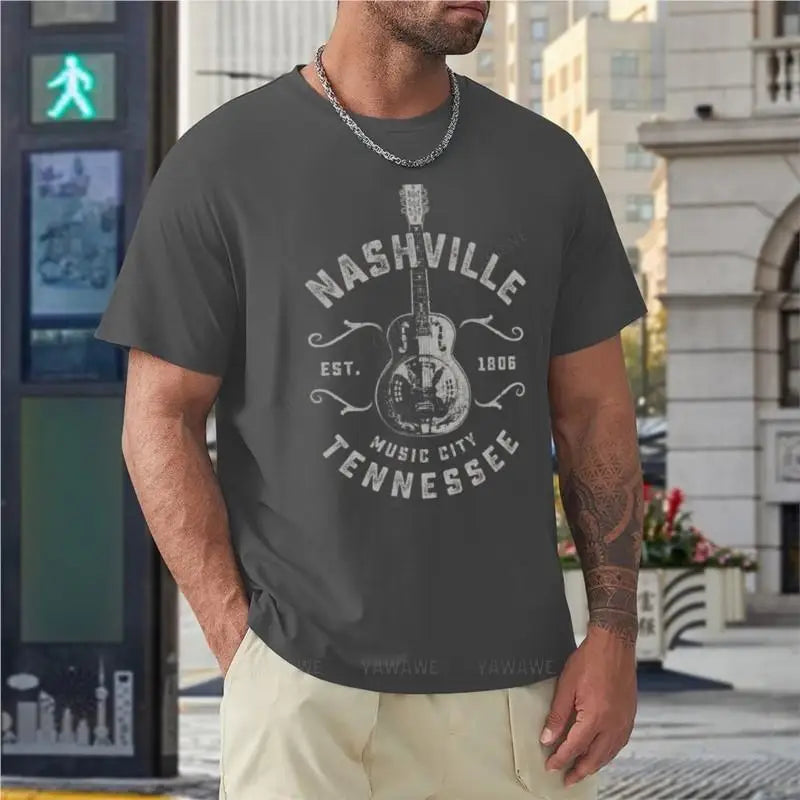 Nashville Music City Tennessee T-Shirt t-shirt custom t shirt kawaii clothes mens clothing