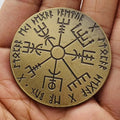Vegvísir Viking Souvenirs COIN Gifts Lucky Coin Collectible Commemorative Coins Home Decorations