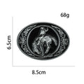 Viking Metal Belt Buckle for Men Women Embossed Gothic Punk Western Cowboy Waistband Buckle Jeans Clothes Decor Accessories Gift