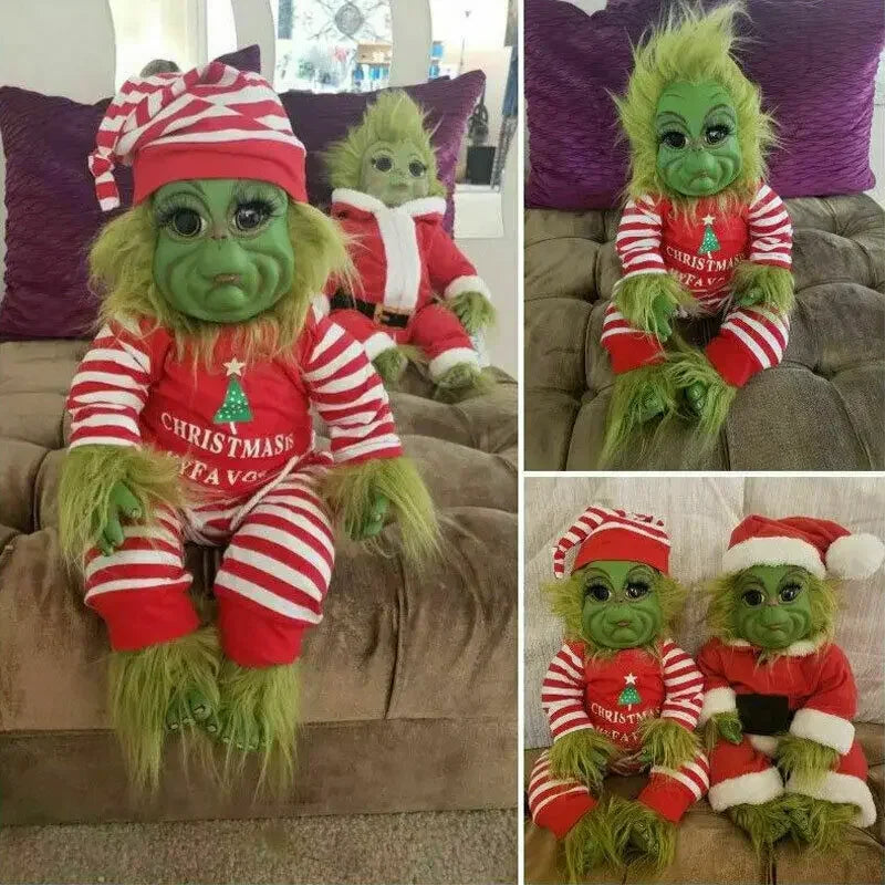 Cute Christmas Dolls Stuffed Plush Toy Room Decor Desktop Ornament Creative Adorable Holiday Decor Children Gift
