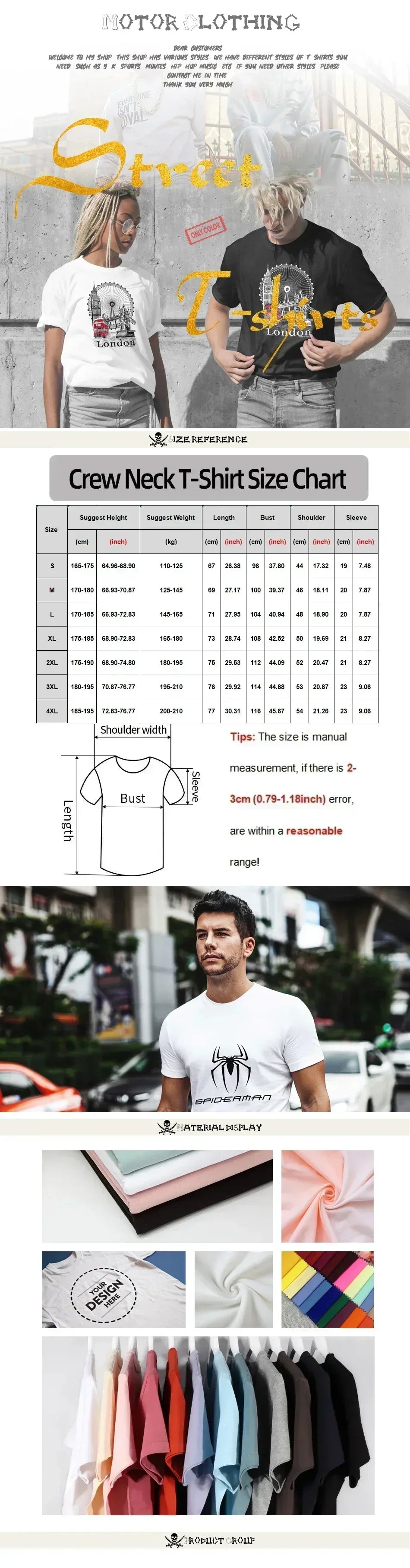 Mens T Shirt Gym Clothing Men Cool Tee Male T-shirt Women's T-shirts Tops and Tees Clothes Essentials Man Short Sleeve Men's New