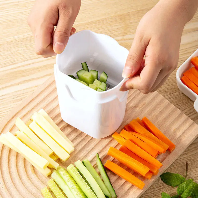 French Fry Cutter Natural Cut Rapid Slicer Vegetable Potato Tool Food Veggie Dicer Veg Chopper Kitchen Gadgets For Home Use