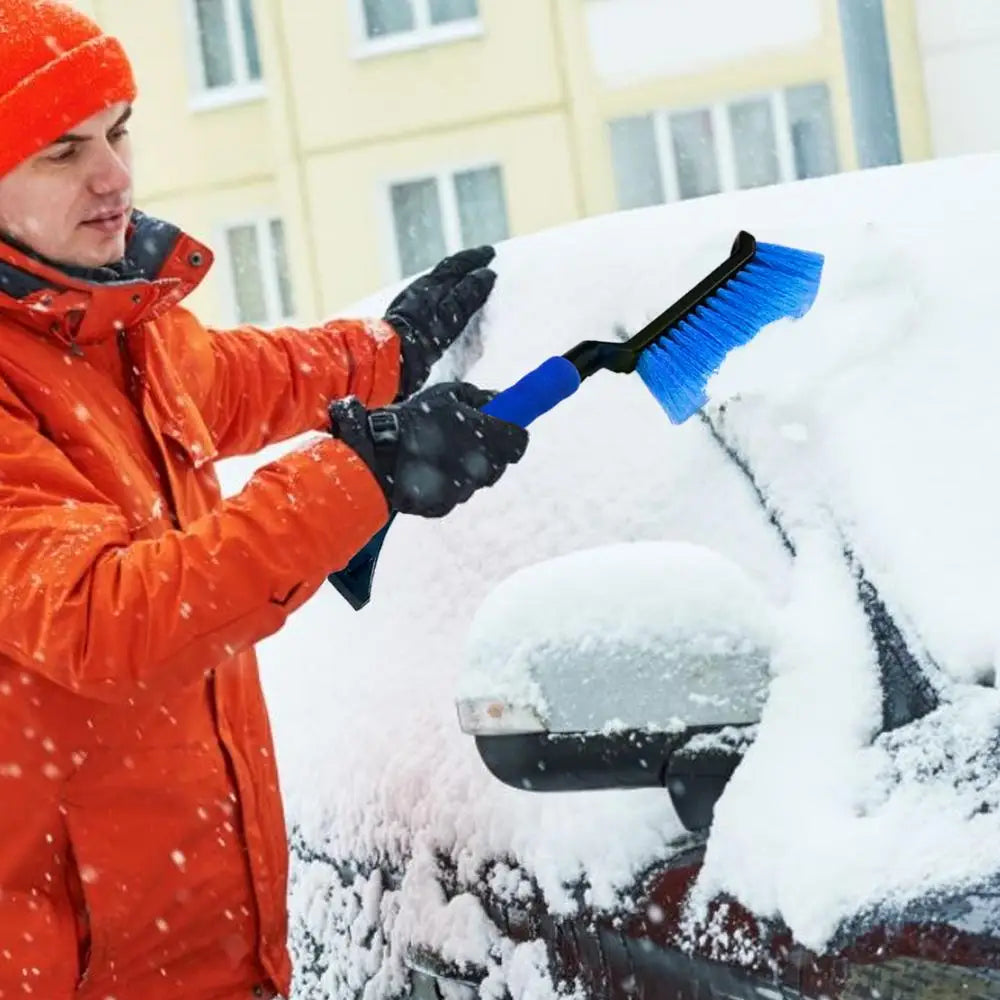 Ice Scrapers for Car Windshield 2 in 1 Snow Scraper and Brush Ergonomic Foam Grip Snow Cleaner for Car Window Ice Scraper