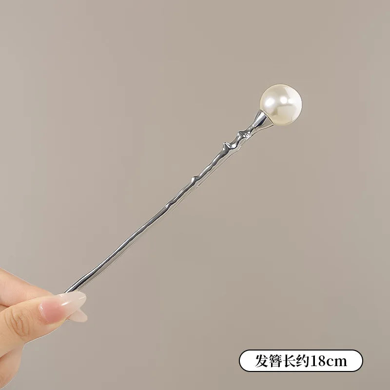 Elegant Flower Tassel Hairpin For Women Exquisite Neo-chinese Style Metal Hair Stick Girls Fashion Jewelry Hair Accessories
