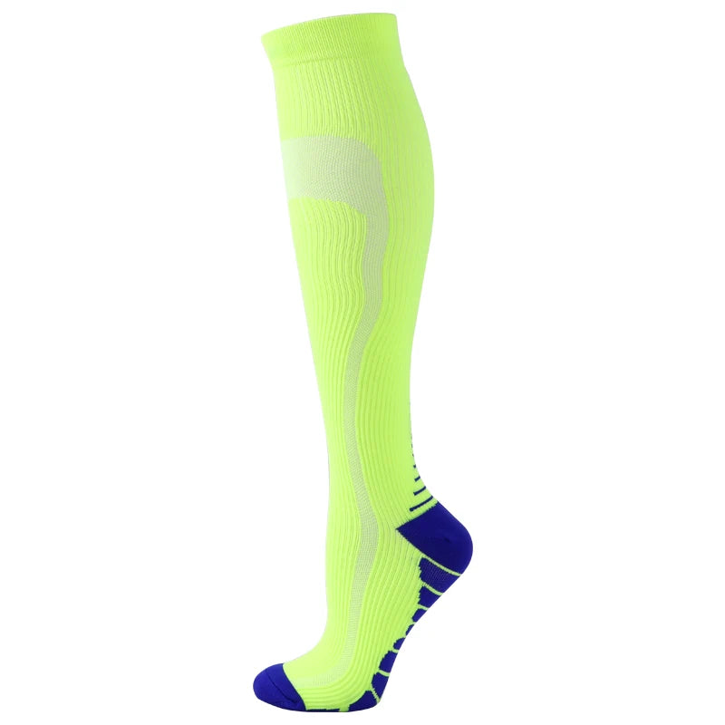 Unisex Compression Socks 30 Mmhg Sport Socks Soccer Football Socks Arrow Pattern Thigh Tube Socks Outdoor Running Fitness Socks