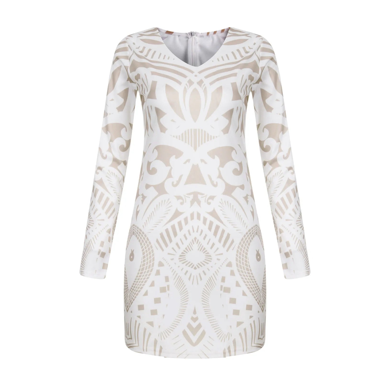 White Dress For Women Casual Sexy V-neck Packed Hip Dresses Women Clothing 2022 Wedding Retro Sundress Midi Dress For Women