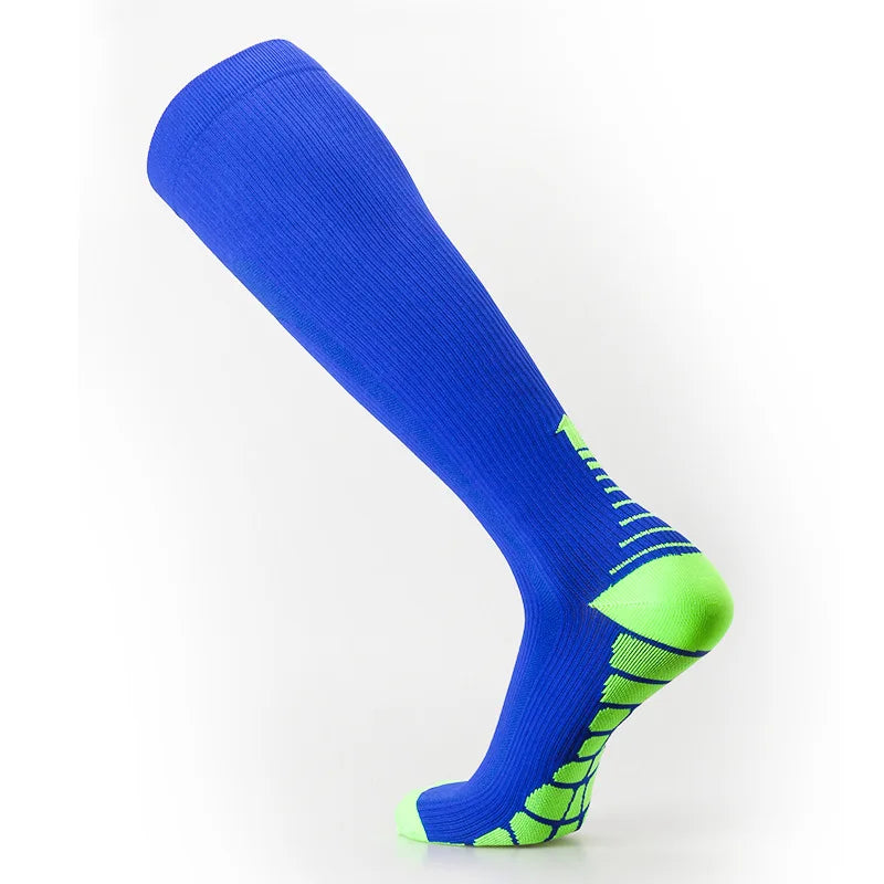 Unisex Compression Socks 30 Mmhg Sport Socks Soccer Football Socks Arrow Pattern Thigh Tube Socks Outdoor Running Fitness Socks