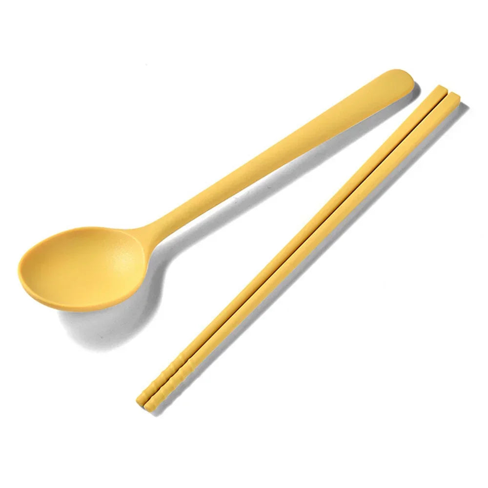 Silicone Kitchen Utensil Collection for Dining Sushi Chopsticks Coffee Dessert Spoons