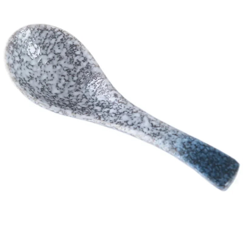 Ceramic Soup Spoon Japanese Tableware Eating Spoon Creative Spoons Kitchen Cooking Utensil Tool Teaspoon Catering For Kicthen