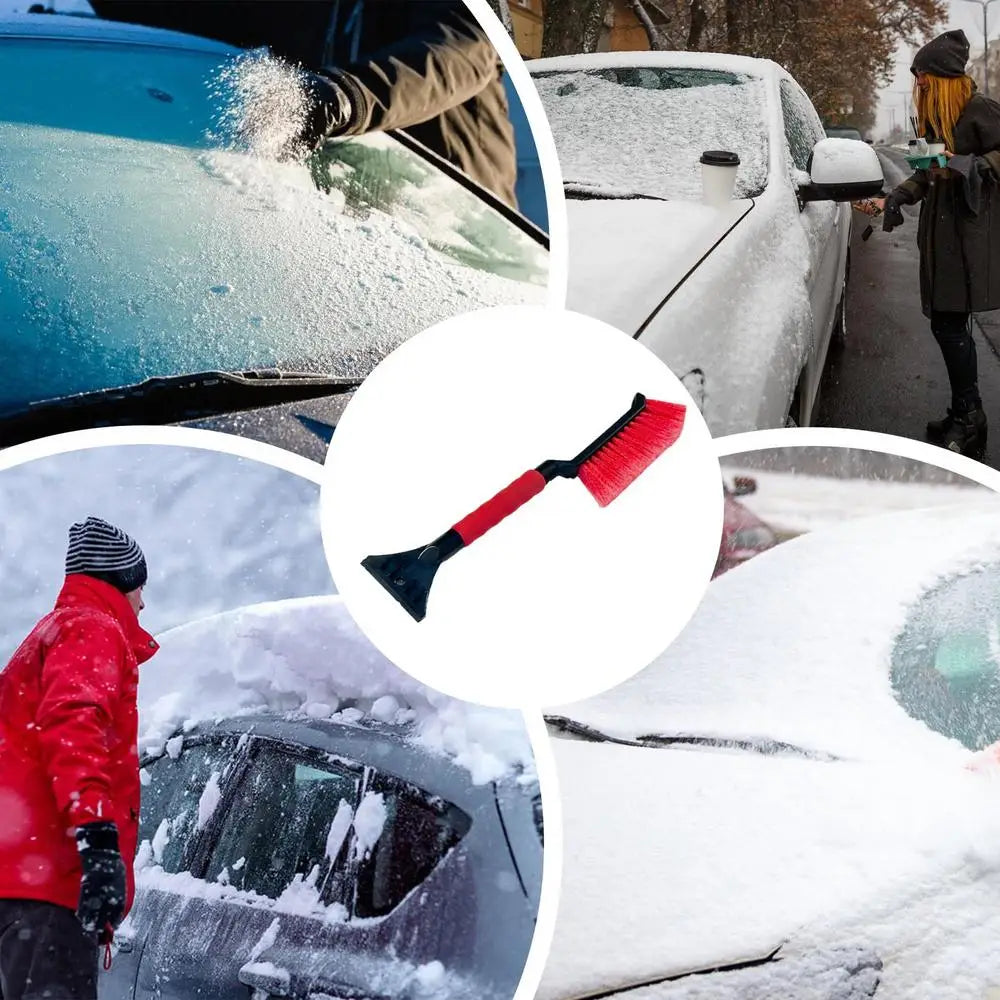 Ice Scrapers for Car Windshield 2 in 1 Snow Scraper and Brush Ergonomic Foam Grip Snow Cleaner for Car Window Ice Scraper