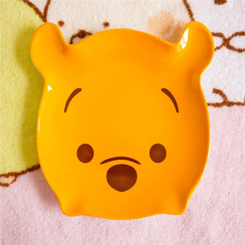Animal Cartoon Cute Children'S Imitation Ceramic Tableware Cake Snacks Dry Fruit Plates Small Dishes Dishes Kitchen Utensils