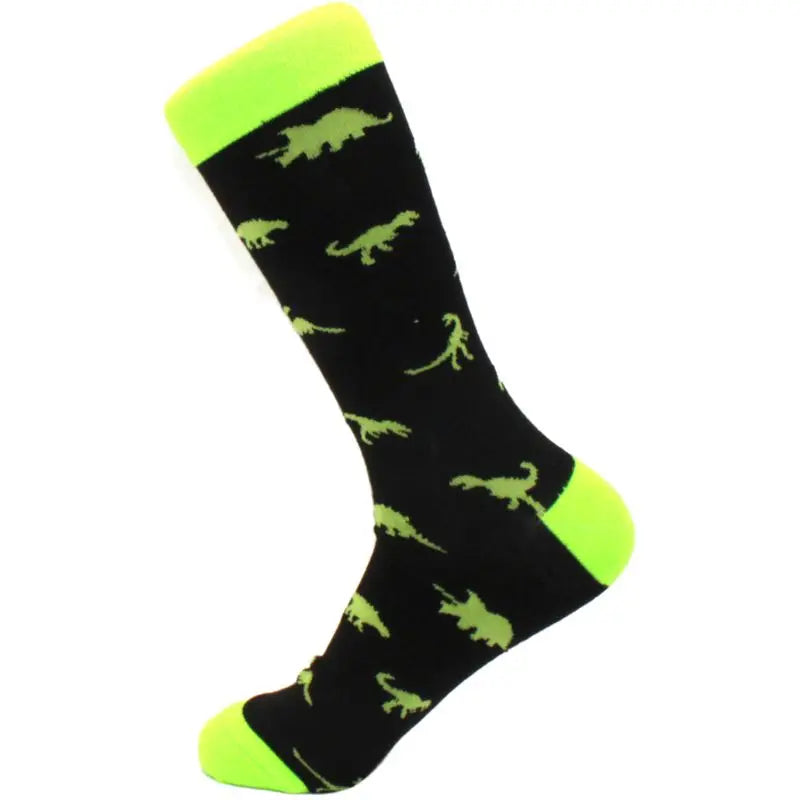 Men's hip hop harajuku socks polka dot alien skateboard checkered animal medium cut funny socks